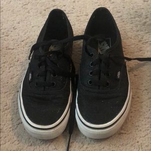 Sparkly Black Vans
